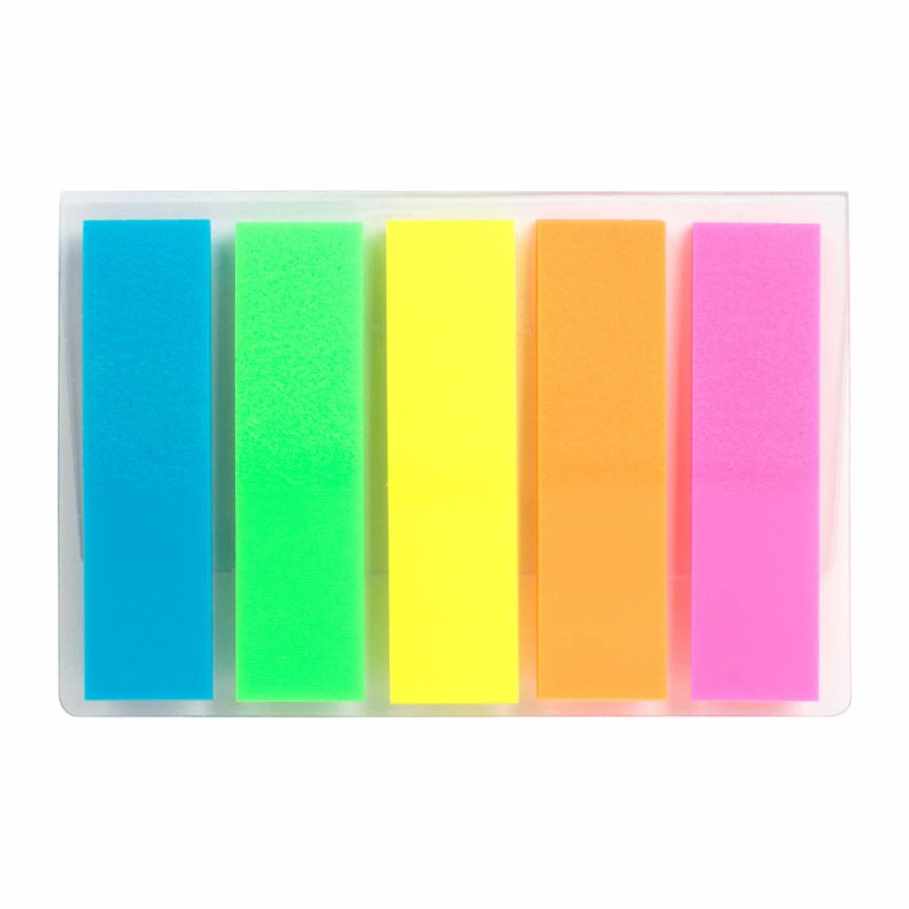 Стікер-закладка Axent Plastic bookmarks 5х12х45mm, 125шт (D2450-01)
