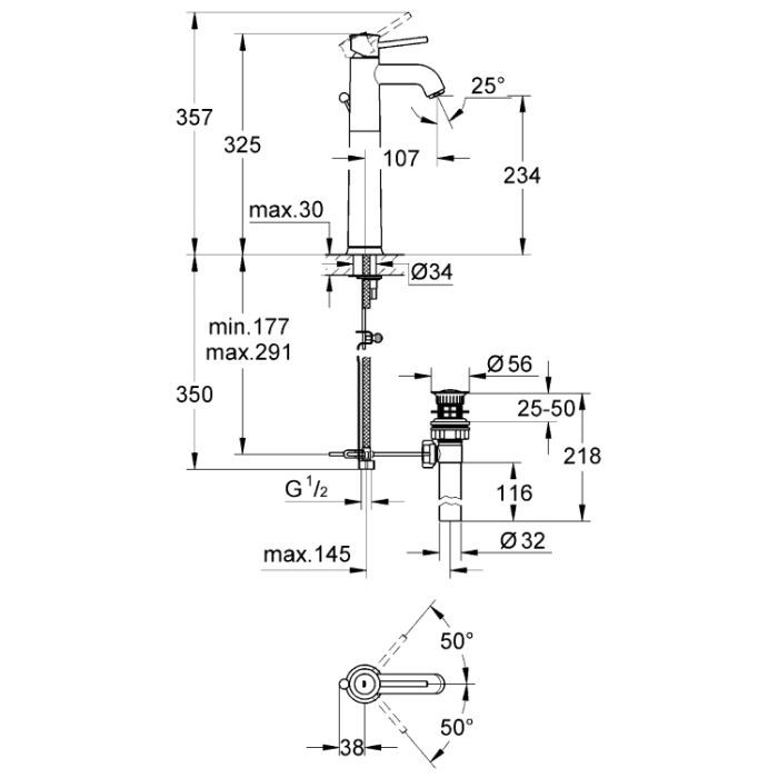 Смеситель Grohe BauClassic (32868000) изображение 6