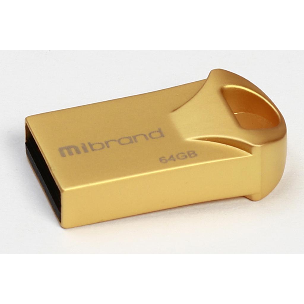 USB флеш накопичувач Mibrand 16GB Hawk Gold USB 2.0 (MI2.0/HA16M1G)