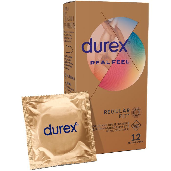 Презервативы Durex Real Feel из синтетического латекса (безлатексные) 3 шт. (5052197026689)