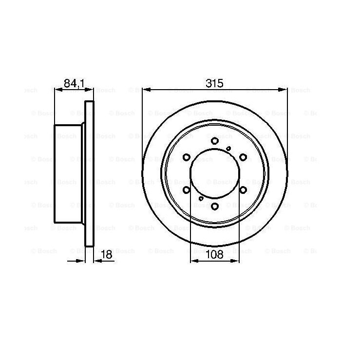 Тормозной диск Bosch 0 986 478 713 изображение 5