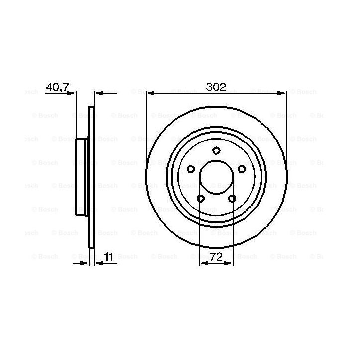 Тормозной диск Bosch 0 986 479 233 изображение 5