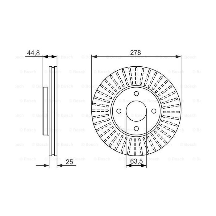 Гальмівний диск Bosch 0 986 479 637 зображення 5