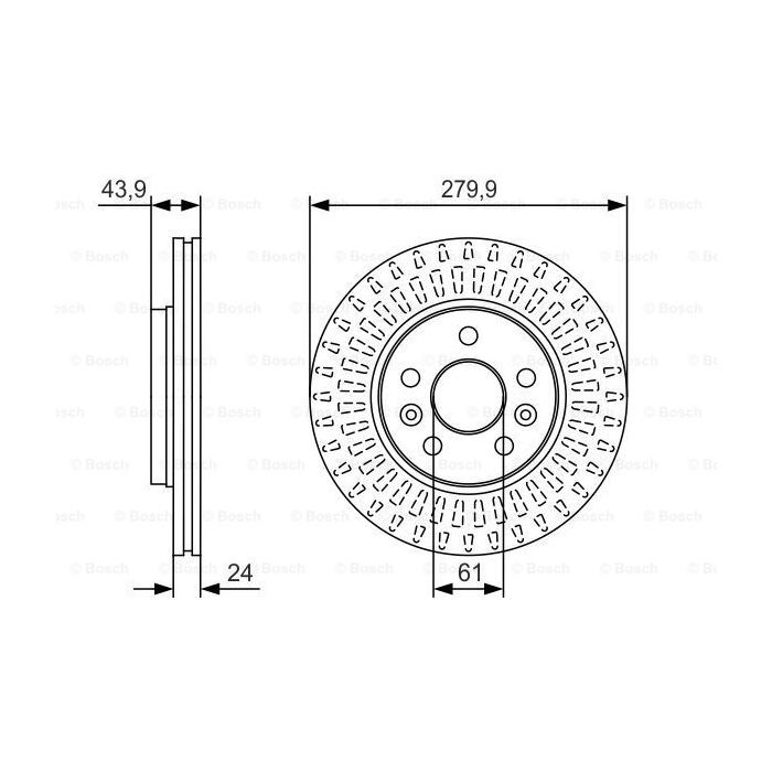 Тормозной диск Bosch 0 986 479 S66 изображение 5