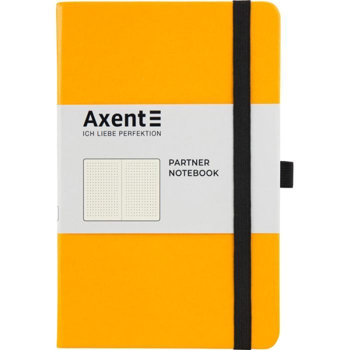 Книга записна Axent Partner 125х195 мм в точку 96 аркушів Жовта (8306-08-A)