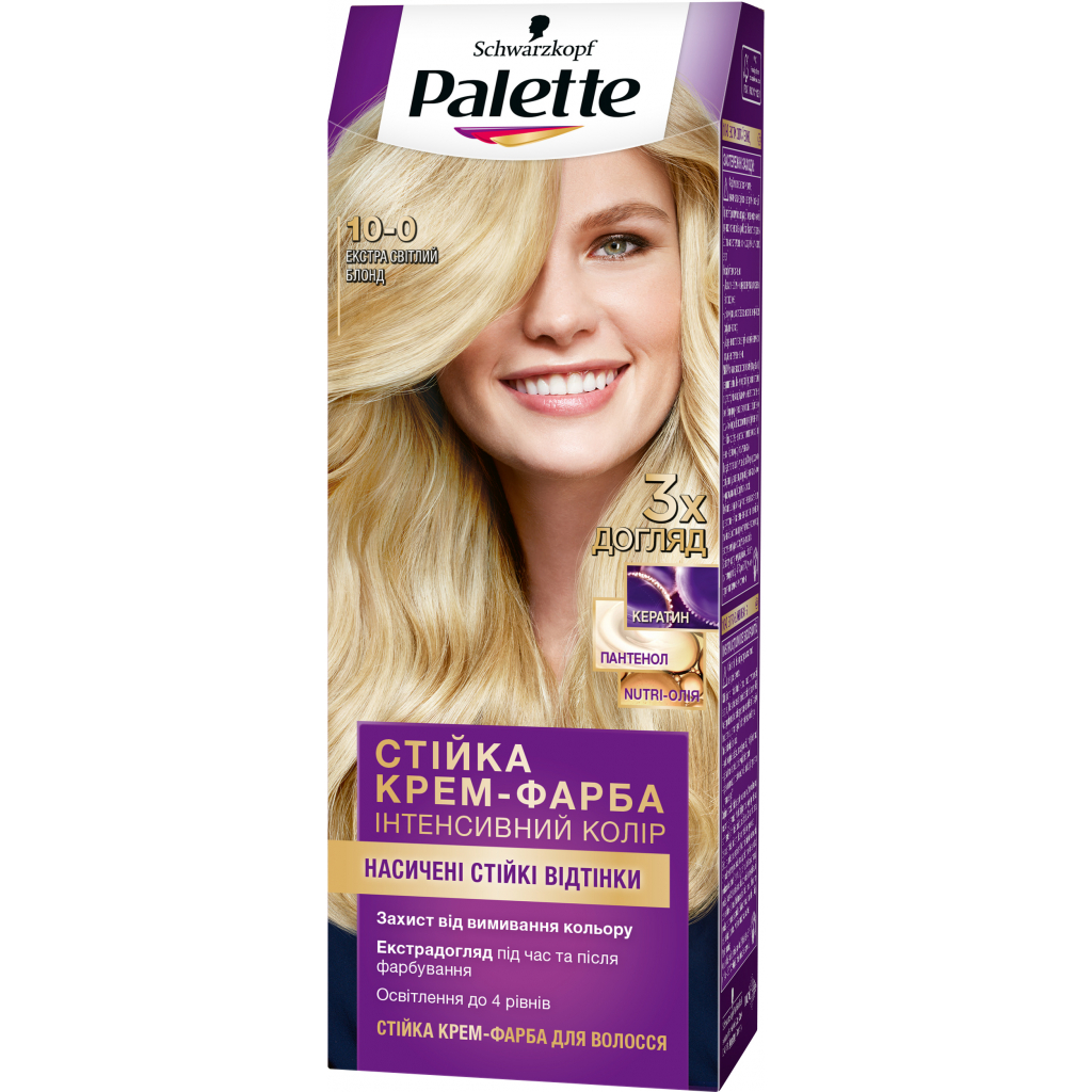 Краска для волос Palette 10-0 Экстра светлый блонд 110 мл (9000101607451)