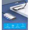 Концентратор Vention USB3.1 Type-C --> USB 3.0x3/SD/TF/PD 100W Hub 6-in-1 (TNHHB) зображення 2