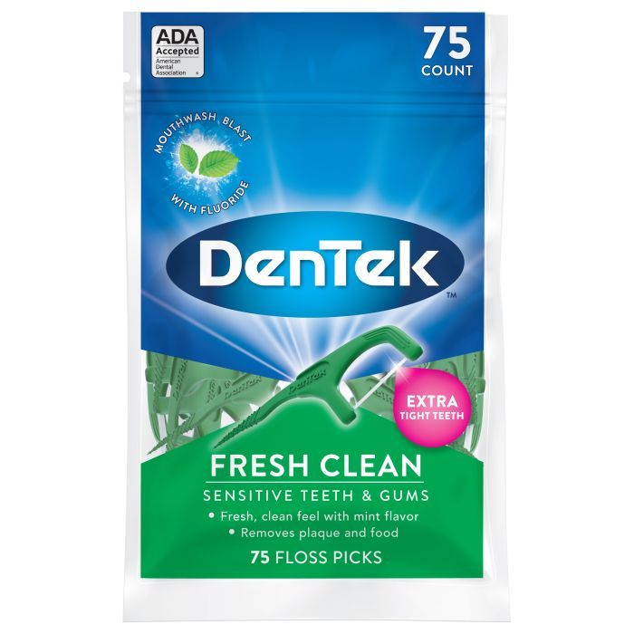 Флосс-зубочистки DenTek Освежающее очищение 75 шт. (47701002575)
