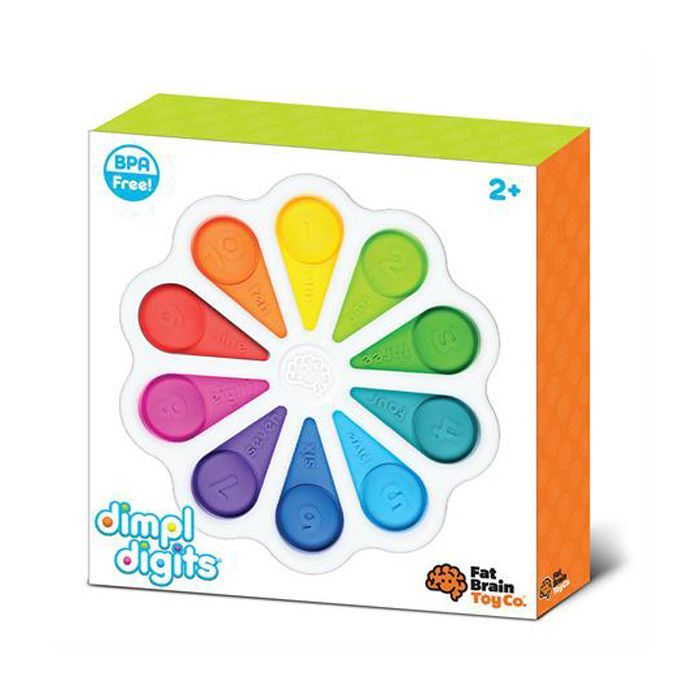 Развивающая игрушка Fat Brain Toys тактильная Цветные лепестки dimpl digits (F275EN) изображение 3