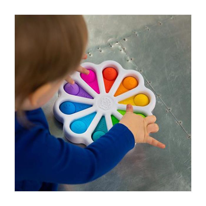 Развивающая игрушка Fat Brain Toys тактильная Цветные лепестки dimpl digits (F275EN) изображение 6