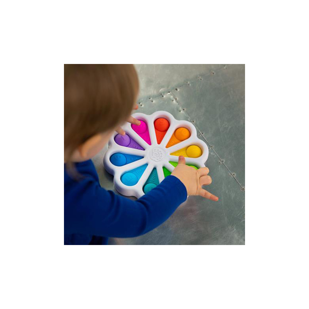 Развивающая игрушка Fat Brain Toys тактильная Цветные лепестки dimpl digits (F275EN) изображение 6