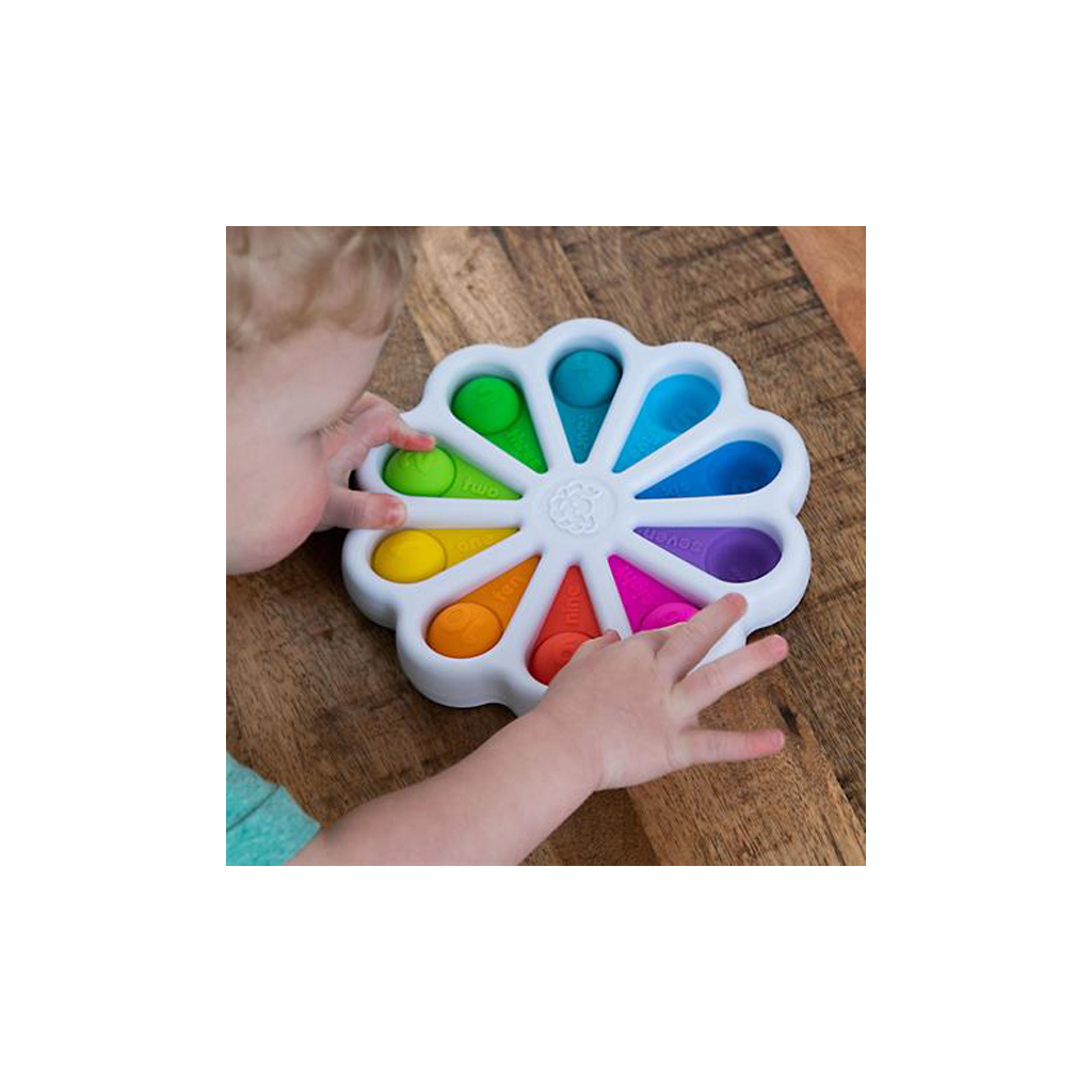 Развивающая игрушка Fat Brain Toys тактильная Цветные лепестки dimpl digits (F275EN) изображение 7
