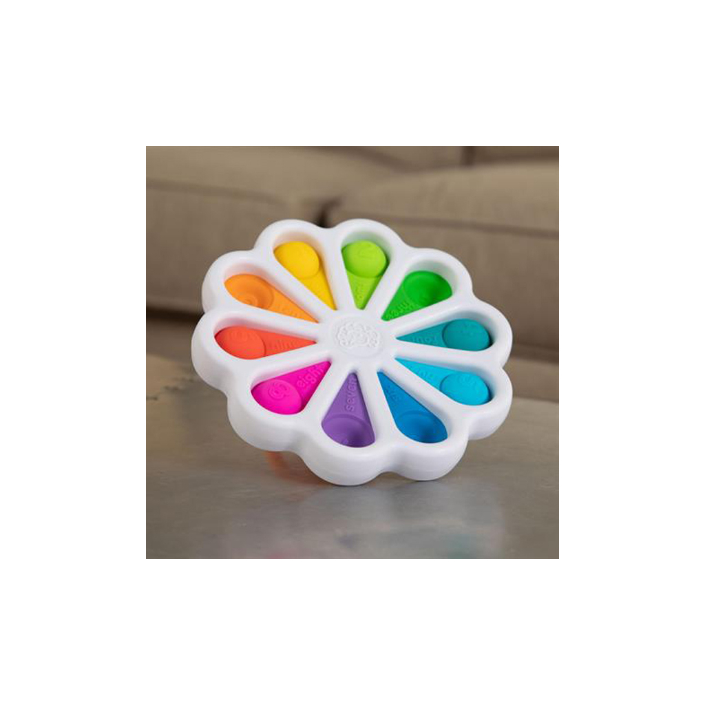 Развивающая игрушка Fat Brain Toys тактильная Цветные лепестки dimpl digits (F275EN) изображение 8
