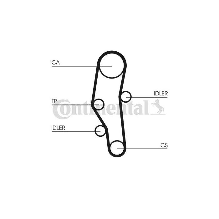 Ремінь ГРМ CONTITECH CT589 зображення 2