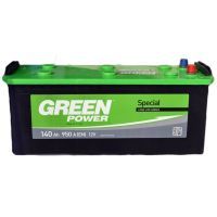 Акумулятор автомобільний GREEN POWER 140Ah збоку (+/-) (000022365)