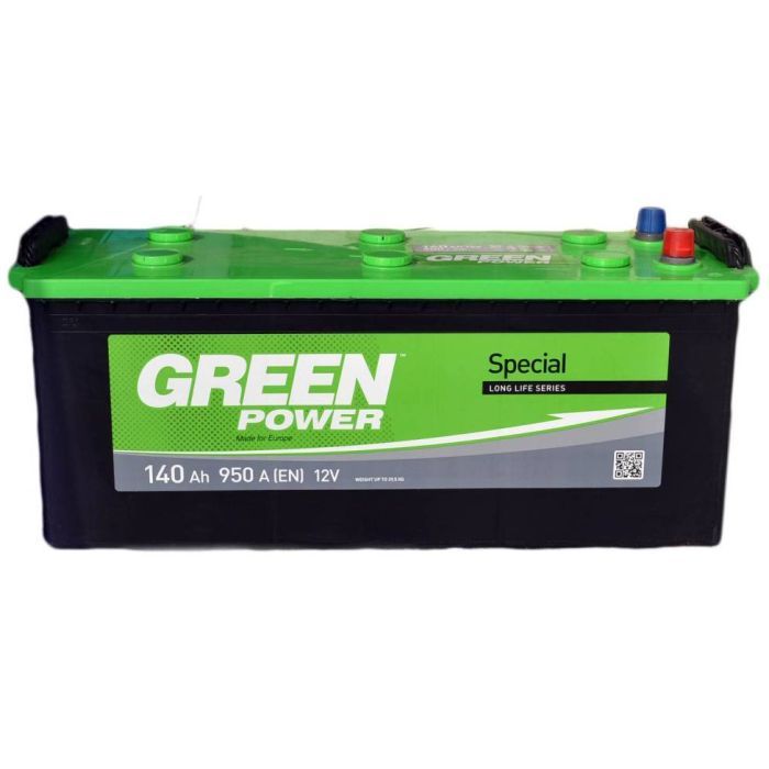 Аккумулятор автомобильный GREEN POWER 140Ah (000022365)