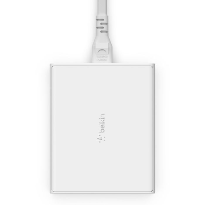 Зарядное устройство Belkin Home Charger 108W GAN Dual USB-С/USB-A (WCH010VFWH) изображение 3