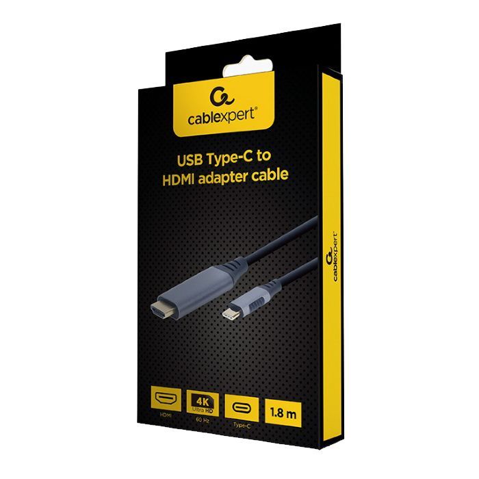 Кабель мультимедійний USB-C to HDMI 1.8m 4K 60Hz Cablexpert (CC-USB3C-HDMI-01-6) зображення 3