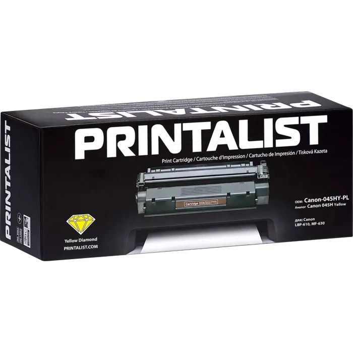 Картридж Printalist Canon 045H Yellow (Canon-045HY-PL) изображение 2