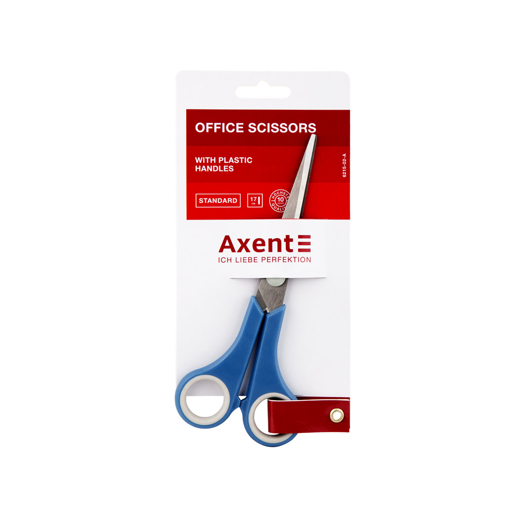 Ножиці Axent Standard, 17 см, сині (6215-02-A) зображення 2