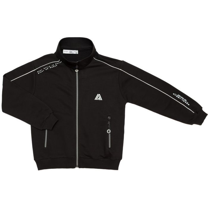 Спортивный костюм детский A-Yugi на молнии (7052-146B-black) изображение 2