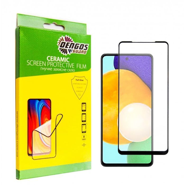 Скло захисне Dengos Ceramic Film Samsung Galaxy A53 (black) (TGCF-17)