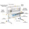 Парта ErgoKids Romana W Multicolor (Evo-70 W/MC) зображення 5