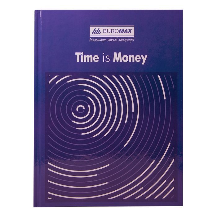 Канцелярская книга Buromax А4 TIME IS MONEY, 96 листов, клетка, синяя (BM.2400-102)