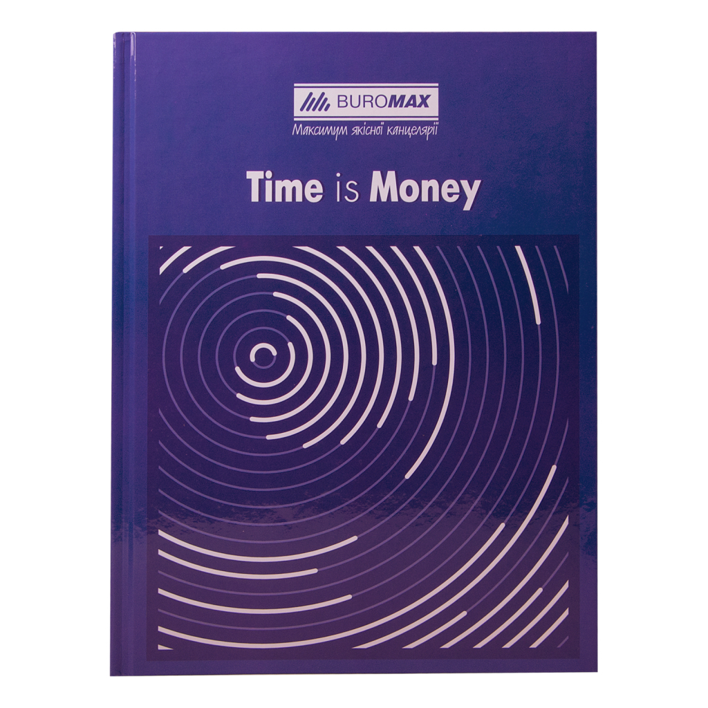 Канцелярская книга Buromax А4 TIME IS MONEY, 96 листов, клетка, синяя (BM.2400-102)