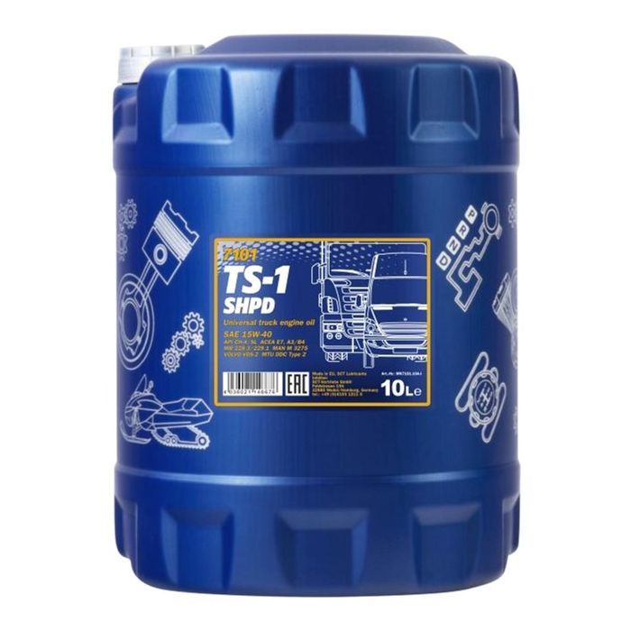 Моторное масло Mannol TS-1 SHPD 10л 15W-40 (MN7101-10)