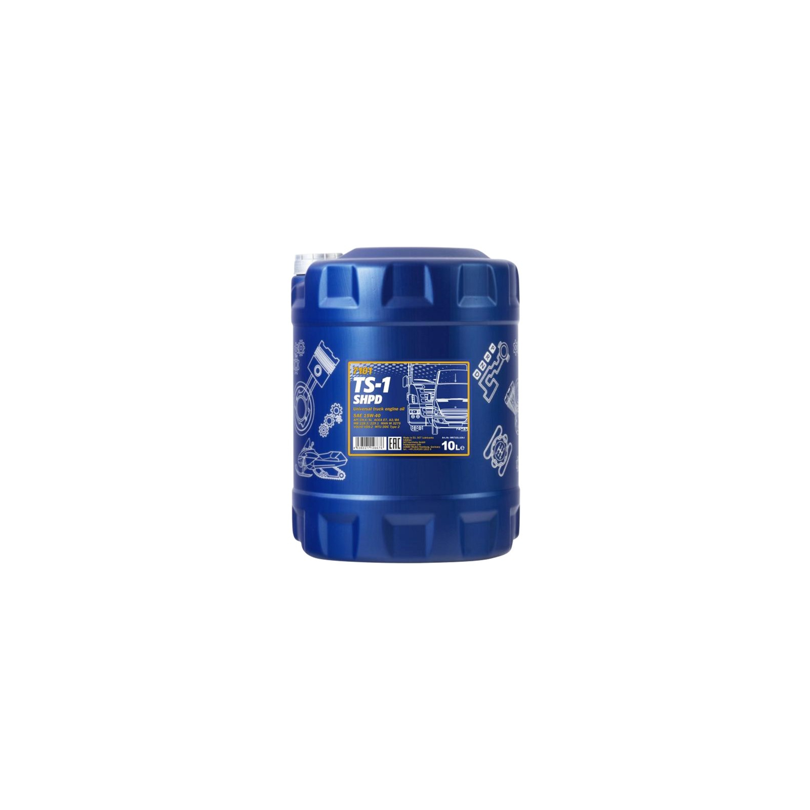 Моторное масло Mannol TS-1 SHPD 10л 15W-40 (MN7101-10)