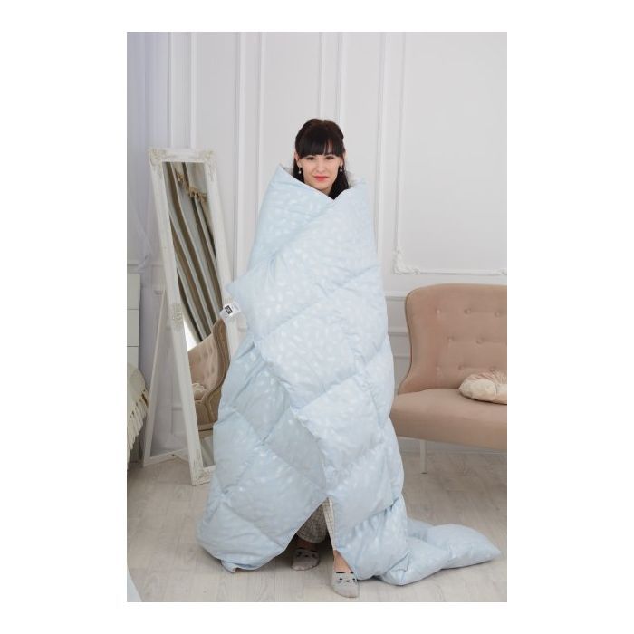 Ковдра MirSon пухова №1837 Bio-Blue 90% пух деми 140x205 см (2200003013436) зображення 5