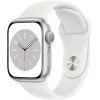 Смарт-часы Apple Watch Series 8 GPS 41mm Silver Aluminium Case with White Sport Band - Regular (MP6K3UL/A)