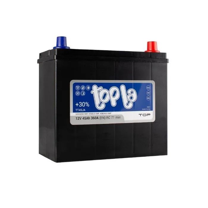 Аккумулятор автомобильный Topla 45 Ah/12V Top/Energy Japan Euro (118 245)