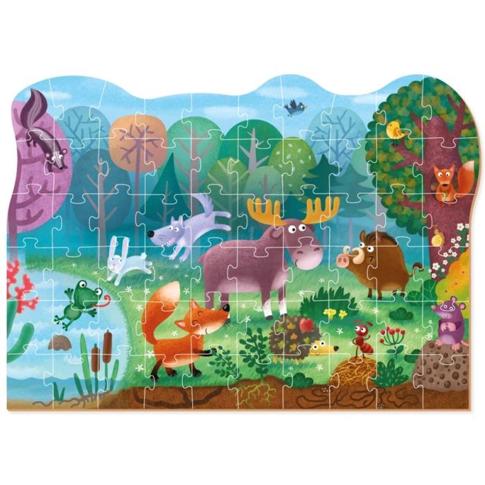 Пазл DoDo Диво-звірі у лісі, 60 елементів (300375) зображення 3