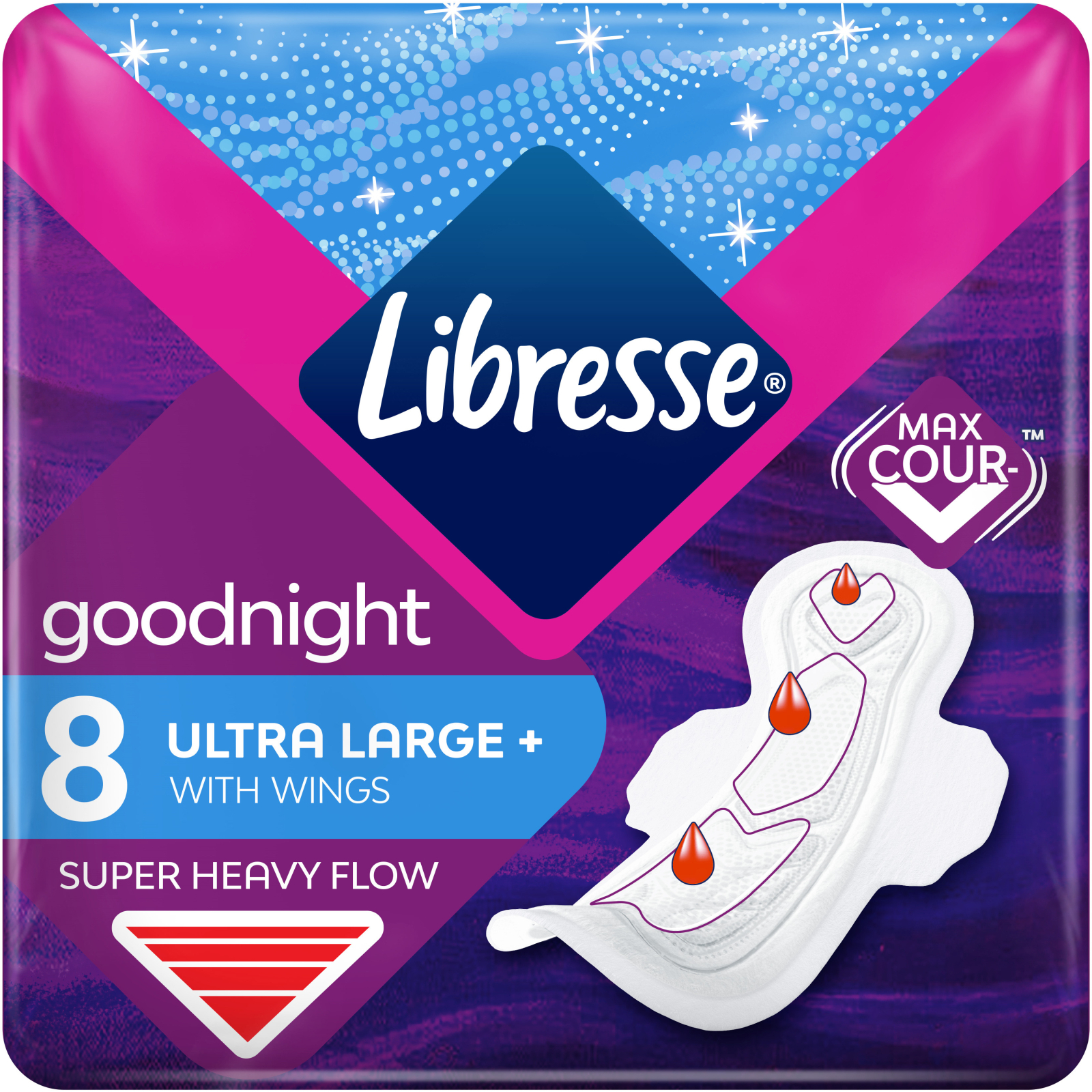 Гигиенические прокладки Libresse Ultra Goodnight Large 16 шт. (7322540960273)