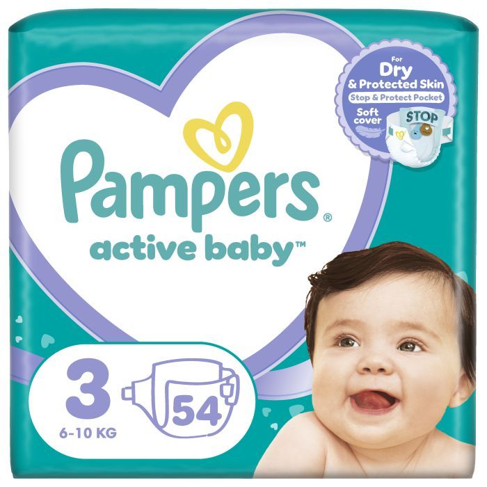 Подгузники Pampers Active Baby Mid Размер 3 (6-10 кг) 90 ш (8001090949455)