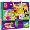 Развивающая игрушка Vladi Toys Игра с липучками Кто где живет? (укр) (VT1302-26)