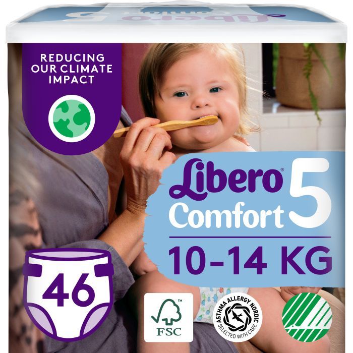 Подгузники Libero Comfort Размер 5 (10-14 кг) 76 шт (7322541756912)