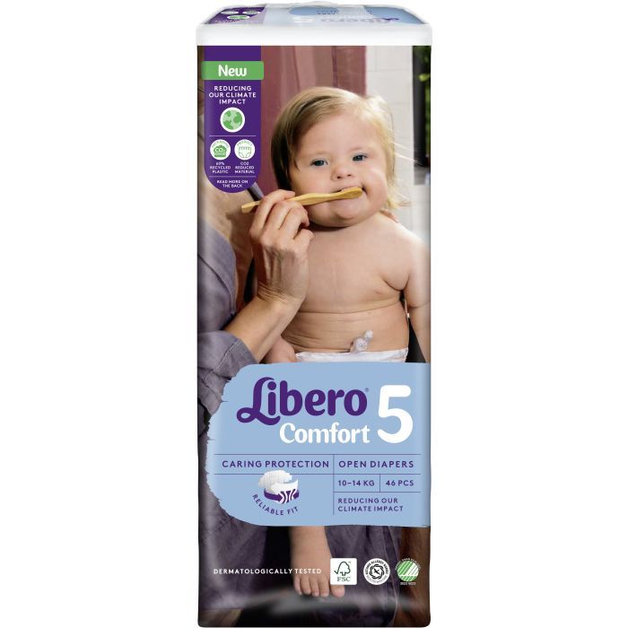 Подгузники Libero Comfort Размер 5 (10-14 кг) 76 шт (7322541756912) изображение 2