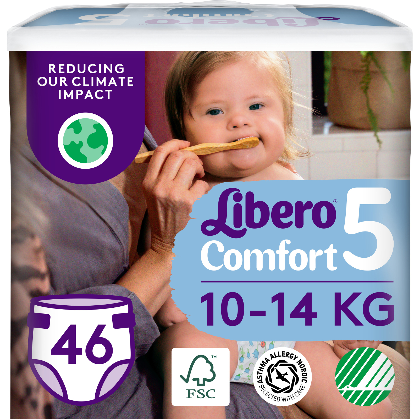Подгузники Libero Comfort Размер 5 (10-14 кг) 46 шт (7322541756936)