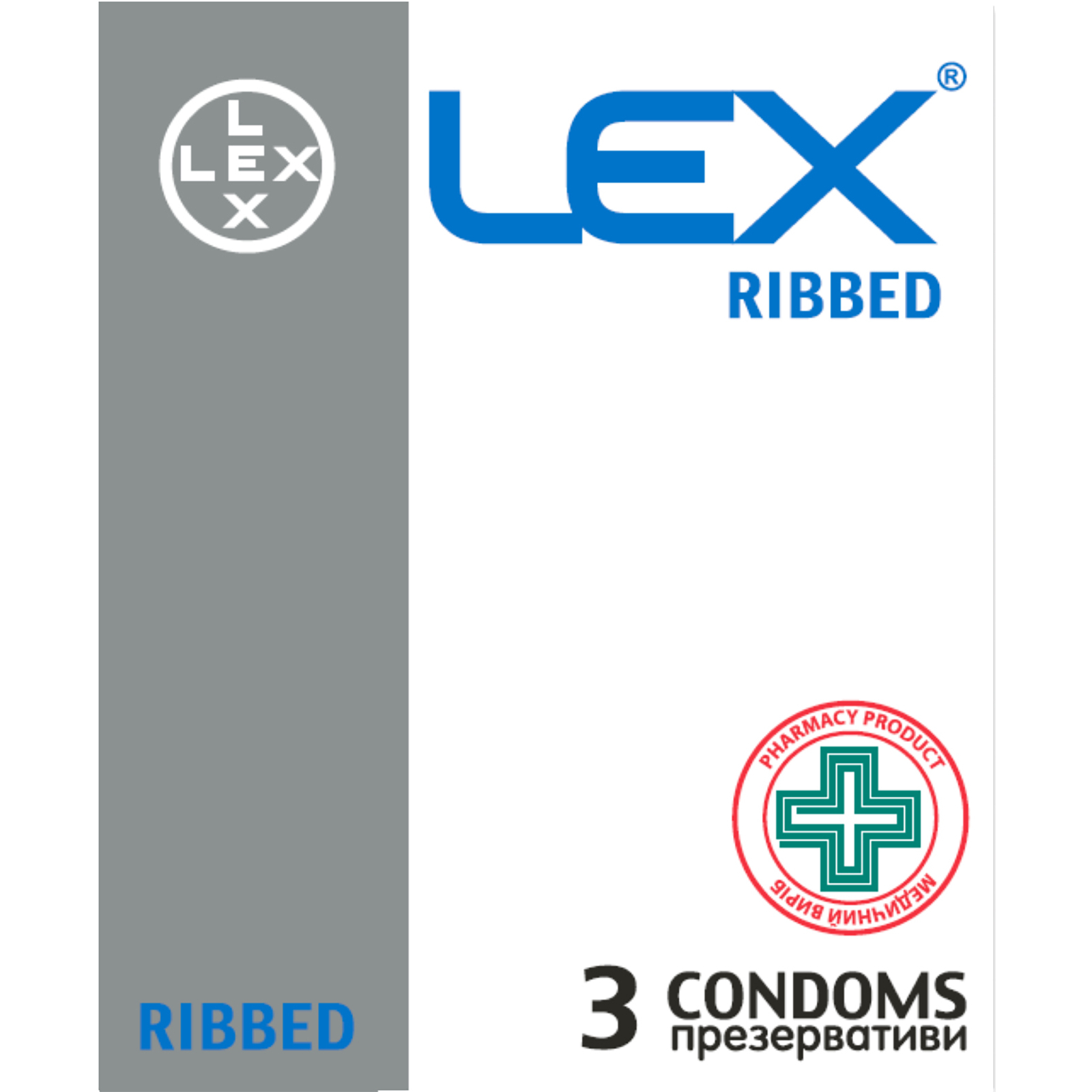 Презервативи Lex Condoms Ribbed 12 шт. (4820144771934)