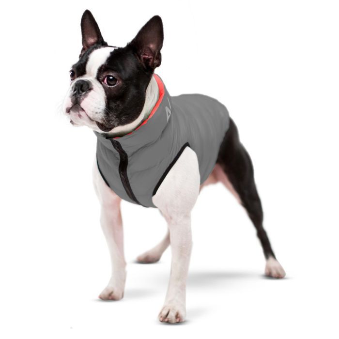 Курточка для тварин Airy Vest двостороння XS 25 коралово-сіра (1667) зображення 3