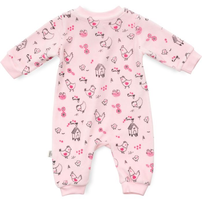 Человечек детский Tongs велюровий на молнии (3634-62G-pink) изображение 2