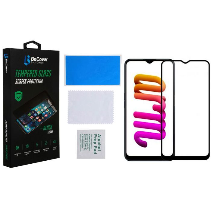 Скло захисне BeCover Realme C30/C30s/C33 Black (708568) зображення 3
