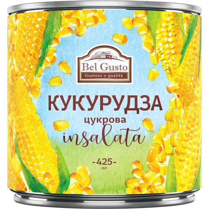 Овощная консервация Bel Gusto Кукуруза сахарная 425 мл (4820204404611)