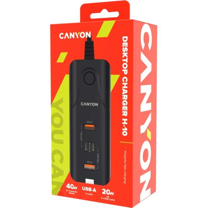 Зарядное устройство Canyon H-10 Wall charger (CNE-CHA10B) изображение 2