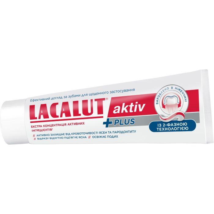 Зубна паста Lacalut Activ Plus 75 мл (4016369694992) зображення 2