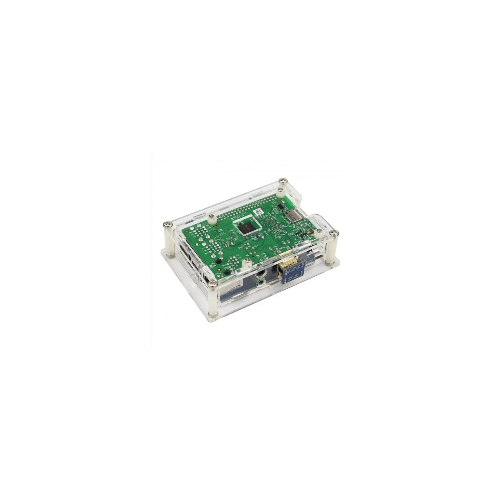 Корпус к промышленному ПК Raspberry Pi для PI4 прозорий (Acrylic, for 3.5 inch LCD) (RA575) изображение 3