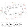 Витяжка кухонна Weilor PPE 8265 SS 1250 LED Strip зображення 11